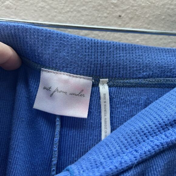 Urban Outfitters Out From Under Ribbed Flare Lounge Pants Drawstring Side Slit M - Picture 5 of 7